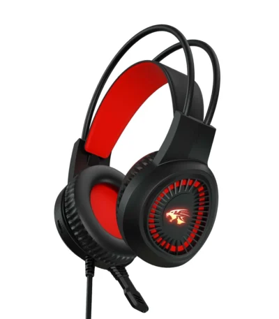 Colorblock Wired Gaming Headset With Microphone