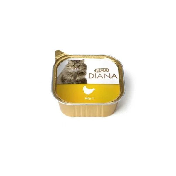 CO DIANA - PÂTÉ EN BARQUETTE AU POULET POUR CHAT - 100G