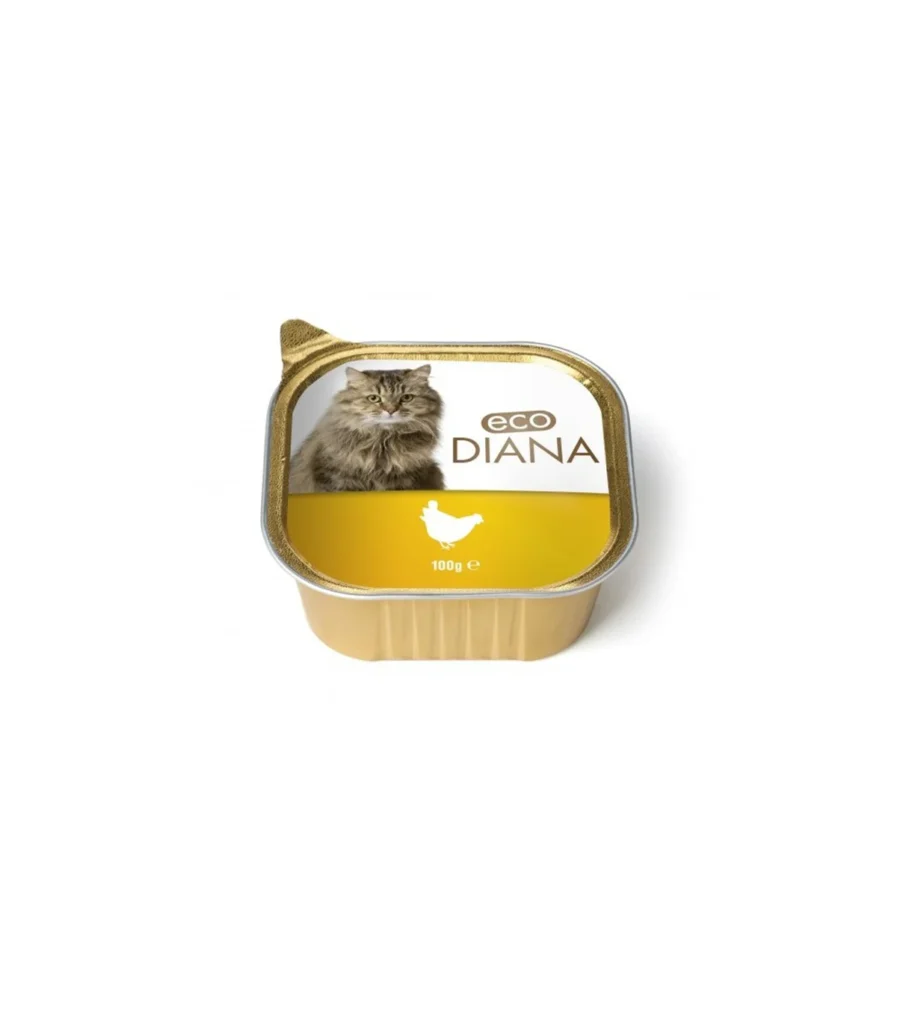 CO DIANA - PÂTÉ EN BARQUETTE AU POULET POUR CHAT - 100G