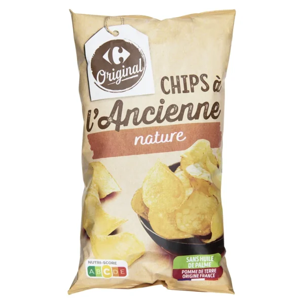 Chips à l'ancienne nature