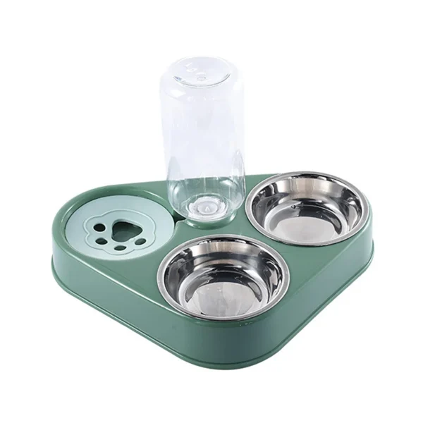 Double Pet Food Bowl 3in1