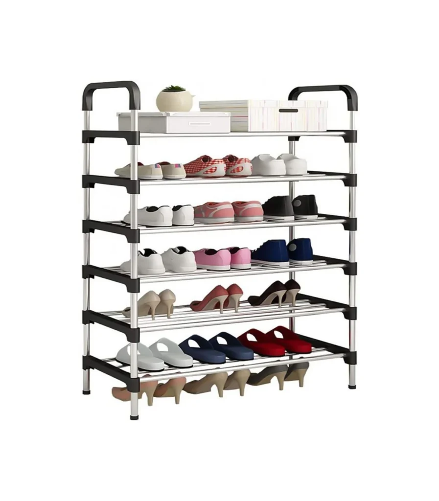 Inaaya Traders Stainless Steel 6 Layers Shoe Rack 1
