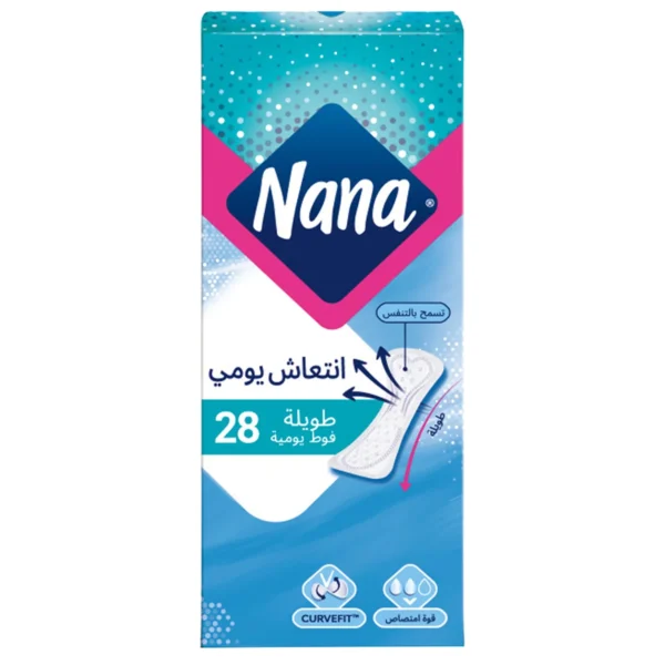 Nana Dailies Fresh & Protect Long Panty Liners 28