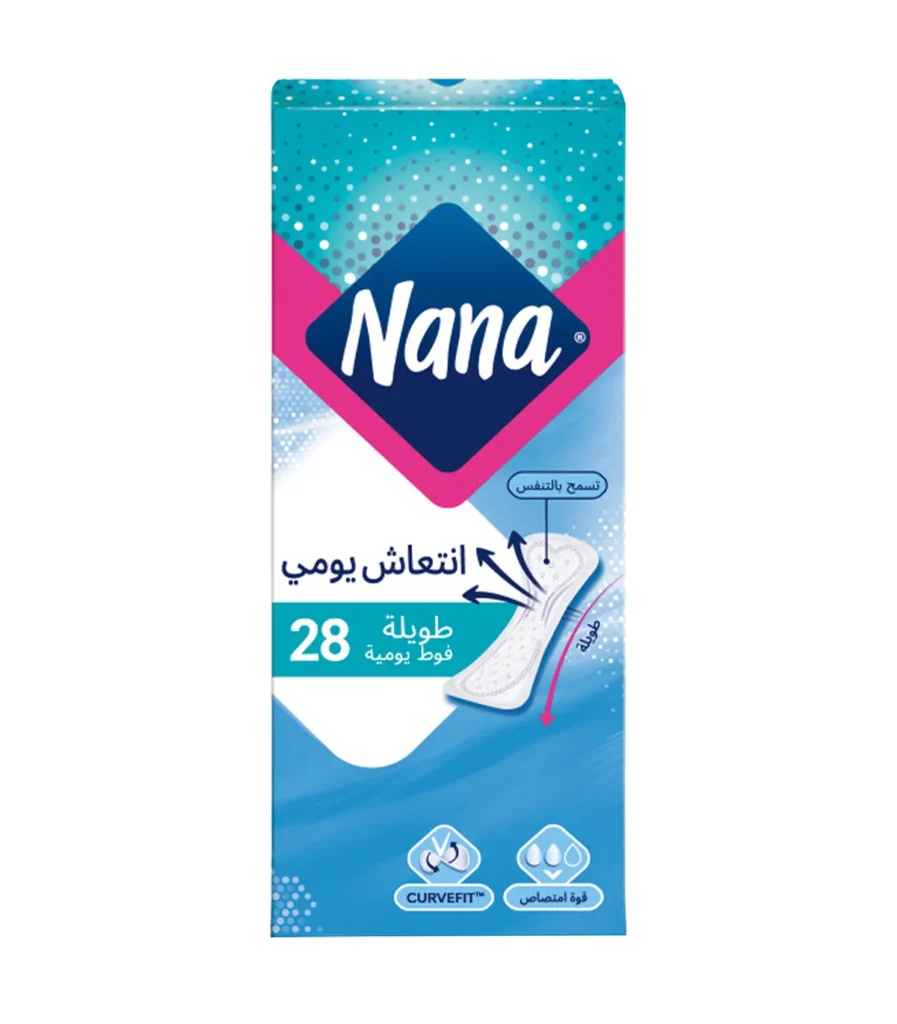 Nana Dailies Fresh & Protect Long Panty Liners 28