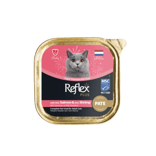 Reflex Plus Pâté Au Saumon et Crevette Chat Adulte