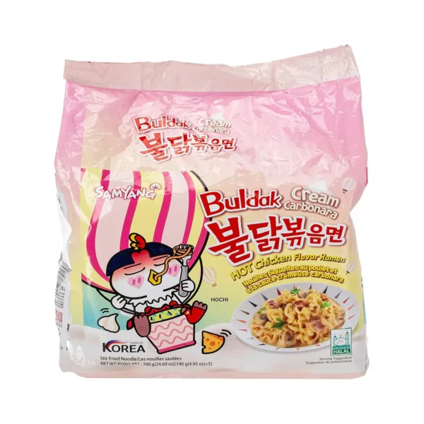 SAMYANG BULDAK CREAM CARBONARA SPICY CHICKEN RAMEN HALAL