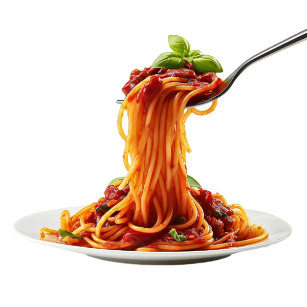 Spaghetti à la sauce tomate et basilic