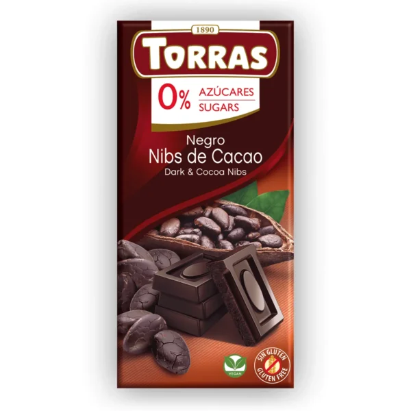 torras negro nibs de cacao chocolate