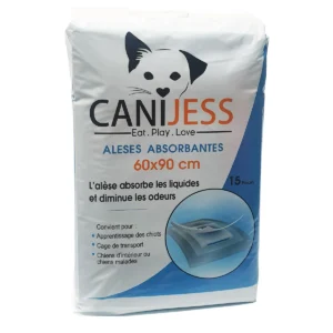 Alèses Absorbantes pour Chien 60×90 cm – Canijess | 15 Pièces Anti-Odeurs