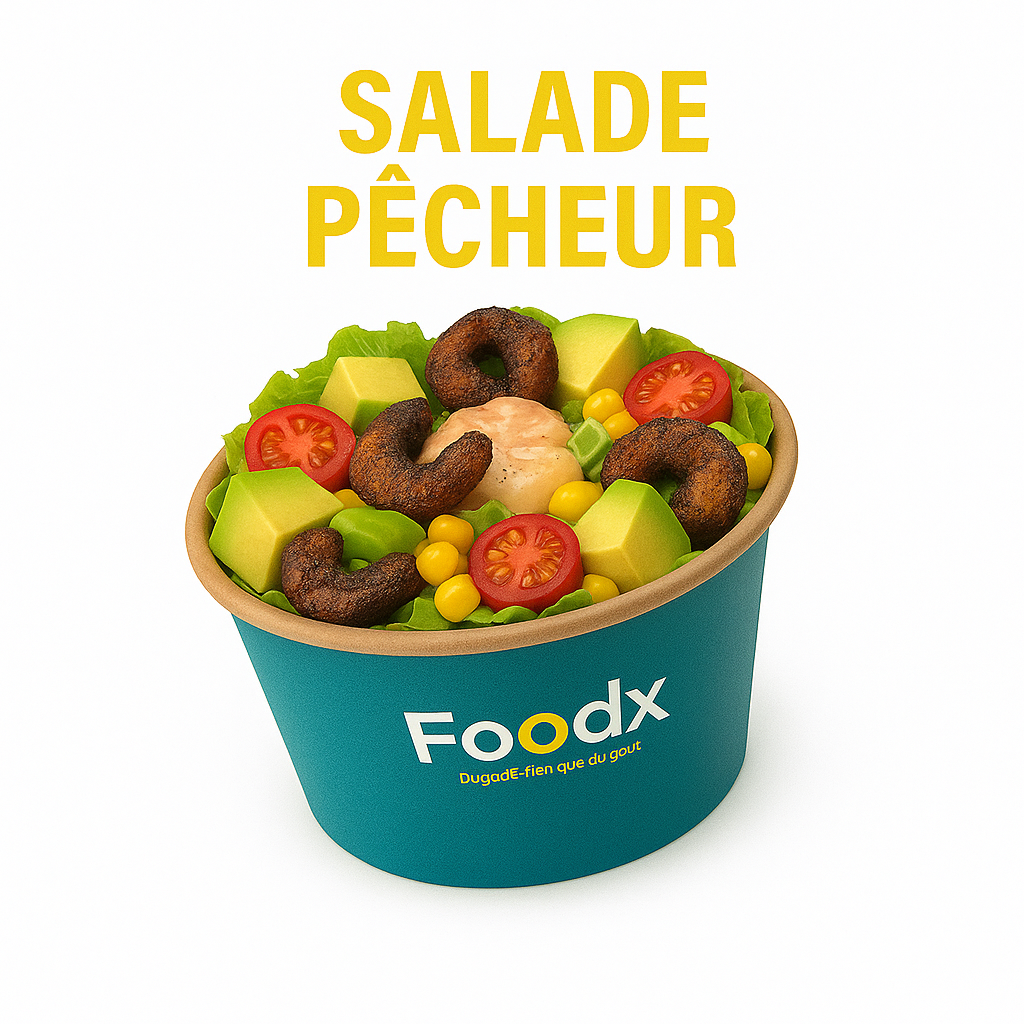 Salade Pêcheur – Thon, Avocat, Crevettes & Surimi | Salade Marine Fraîche & Gourmande