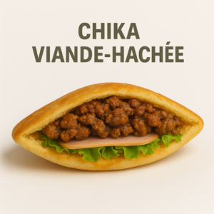 Chika Viande Hachée – Sandwich Steak Haché Assaisonné | Classique & Savoureux