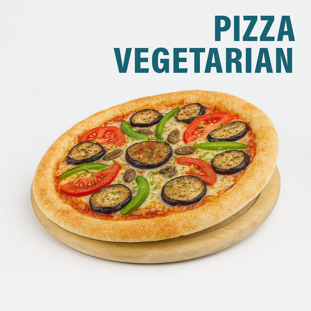 Pizza Végétarienne – Légumes Frais, Fromage & Sauce Tomate | Légère & Savoureuse