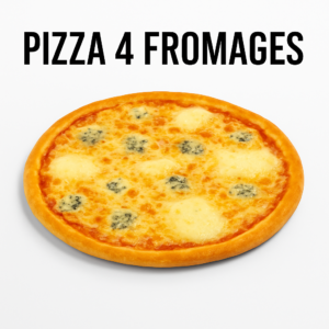 Pizza 4 Fromages – Mozzarella, Emmental, Fromage Fondu & Bleu | Ultra Fondante