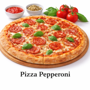 Pizza Pepperoni – Pizza épicée au pepperoni croustillant