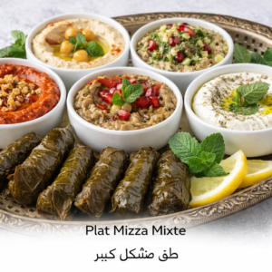 Plat Mezze Mixte Froid – Assortiment libanais frais et savoureux