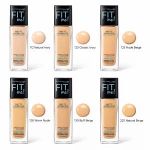 Fond de Teint Maybelline Fit Me Matte + Poreless – Teint Mat Naturel