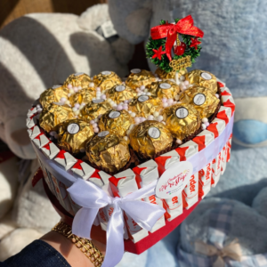 🍫❤️ Coffret Cœur Chocolats Ferrero Rocher – Cadeau Gourmand de Luxe