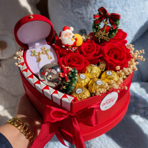 🌹🍫💎 Coffret Cadeau Prestige Roses, Chocolats & Bijoux