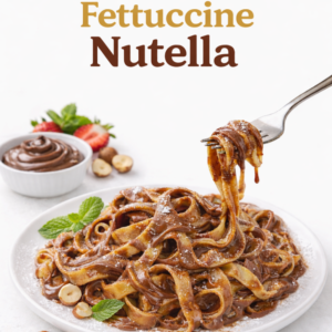 🍝 Fettuccine Nutella – L’originalité sucrée ultra-gourmande
