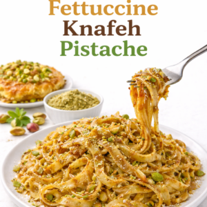 🍝 Fettuccine Knafeh Pistache – L’alliance orientale ultra-gourmande