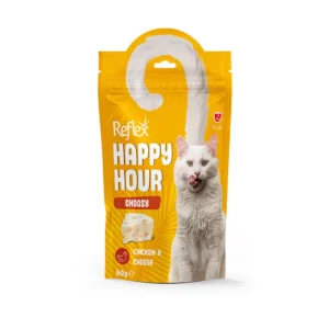 Reflex Happy Hour Calmness – Friandises Apaisantes pour Chat à l’Agneau & Cranberry (60g)