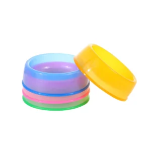 Gamelle Transparente pour Chat et Chien – Bol Nourriture & Eau en Plastique Coloré