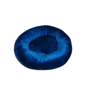 🛏️ Panier Rond Moelleux pour Chiens & Chats – Confort Douillet (Rouge, Bleu, Marron)