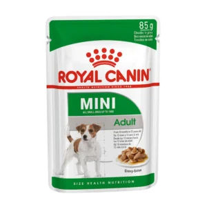 Royal Canin Mini Adult 85g – Pâtée pour Chien Adulte de Petite Race | Sauce Savoureuse