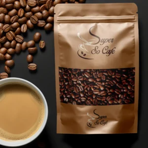 Super So Café – Café en Grains Premium 1kg | Arôme Intense & Qualité Professionnelle