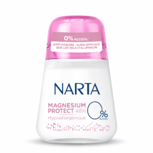 NARTA Magnesium Protect 48H – Déodorant Bille Hypoallergénique 0% Alcool