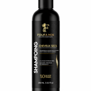 Shampoing Hydratant Cheveux Secs FOUFA MJK 250 ml – Nutrition Intense, Douceur & Brillance