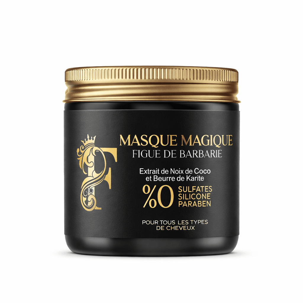 Masque Capillaire Nourrissant FOUFA MJK 200 ml – Figue de Barbarie, Karité & Coco | Réparation & Hydratation Intense