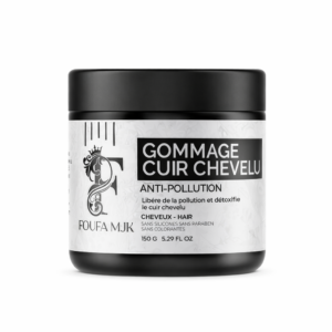 Gommage Cuir Chevelu FOUFA MJK 150 g – Soin Détox Anti-Pollution & Stimulation de la Pousse