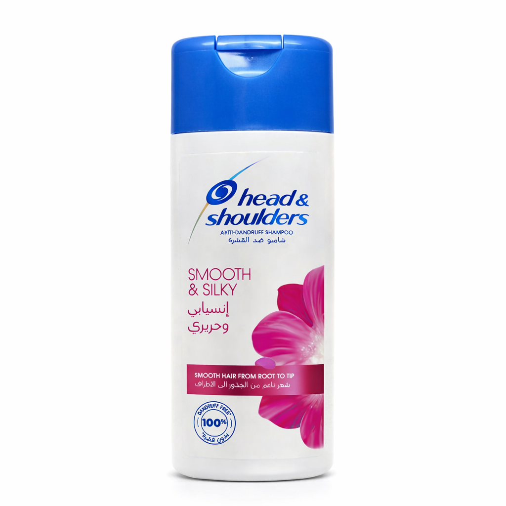 Head & Shoulders Smooth & Silky – Shampooing Antipelliculaire Lisse & Soyeux (75 ml & 400 ml)