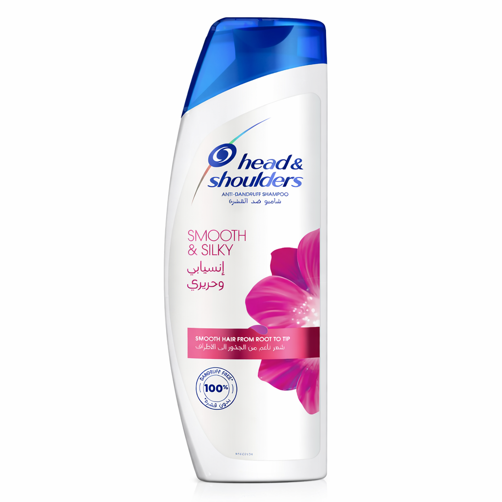 Head & Shoulders Smooth & Silky – Shampooing Antipelliculaire Lisse & Soyeux (75 ml & 400 ml) - Image 2