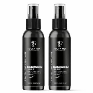 Pack Love FOUFA MJK – 2 Huiles Capillaires 100 ml | Soin Naturel Multi-Huiles pour Croissance, Réparation & Brillance