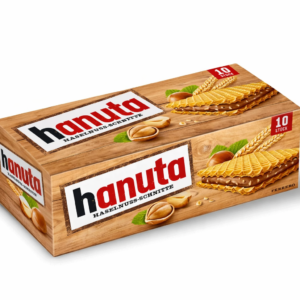 Hanuta Ferrero Haselnuss-Schnitte – Gaufrettes Croustillantes au Cacao & Crème de Noisettes (Boîte x10)