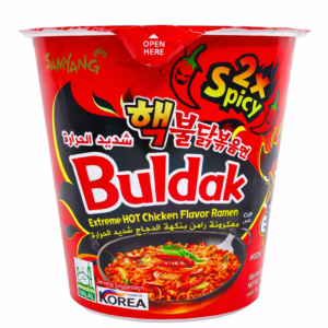 Samyang Buldak 2x Spicy Cup Halal – Ramen Coréen Ultra Épicé Extreme Hot