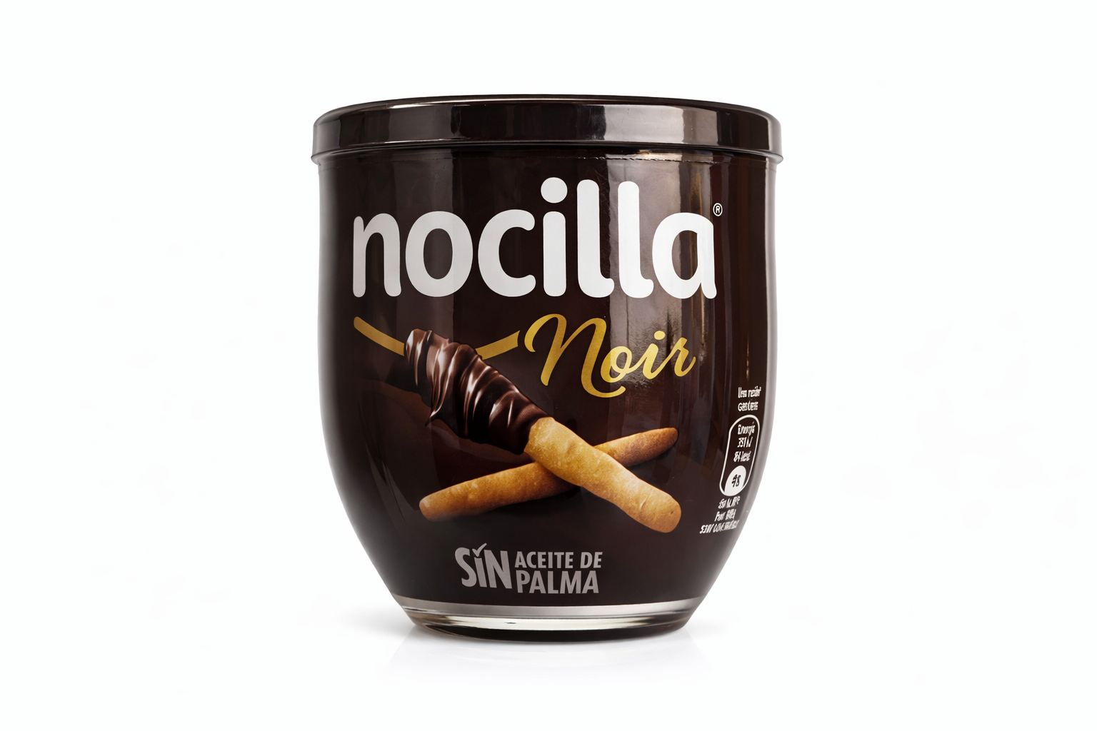 Nocilla Noir – Pâte à Tartiner Chocolat Noir & Noisettes Sans Huile de Palme