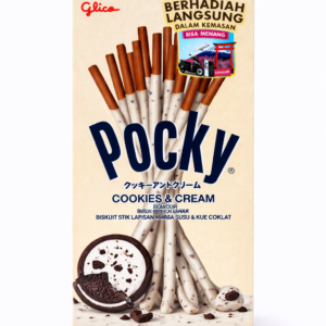 Pocky Cookies & Cream – Biscuits Bâtonnets au Chocolat Blanc & Éclats de Cookies | Glico