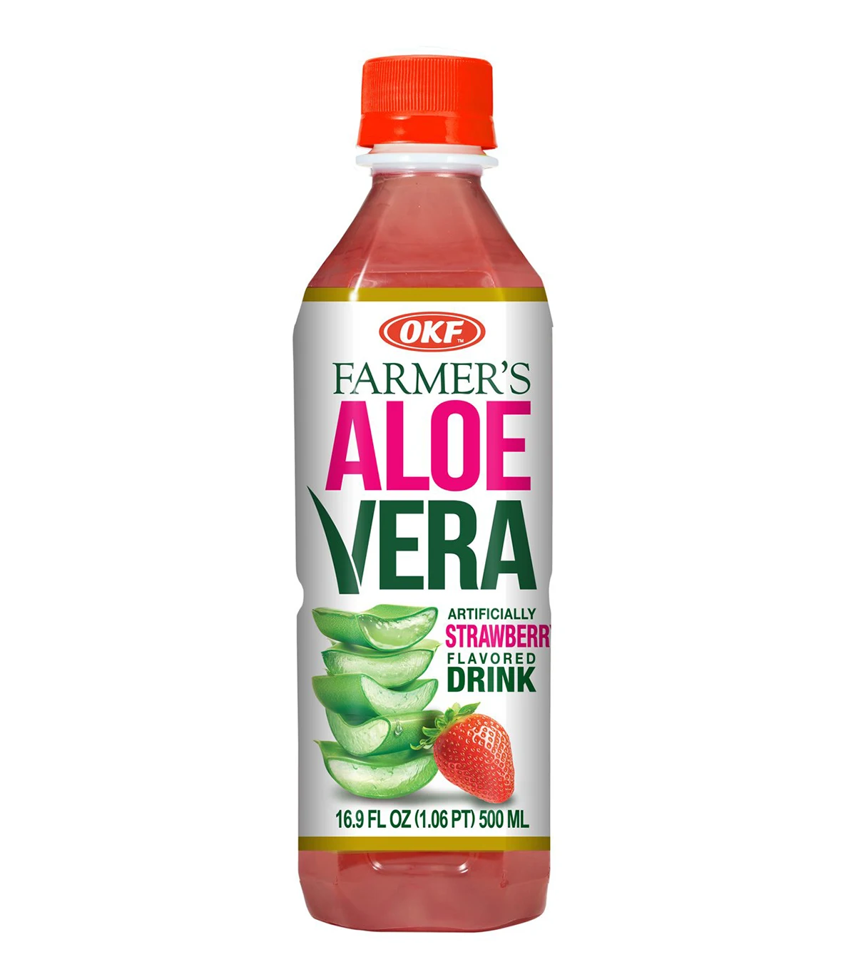 OKF Farmer’s Aloe Vera Drink 500ml – Boisson à l’Aloe Vera (Plusieurs Saveurs)