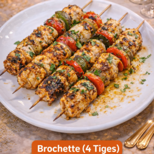 Brochette de Poisson 4 Tiges – Grillée & Savoureuse