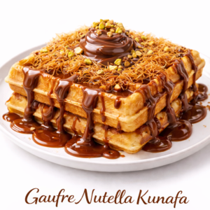 Gaufre Nutella Kunafa – Dessert Fondant et Croustillant