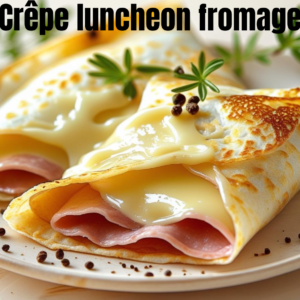 Crêpe Luncheon et Fromage – Savoureuse et Gourmande