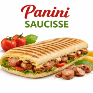 🥪 Panini Saucisse – Saveur Gourmande et Grillée