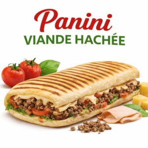 🥪 Panini Viande Hachée – Saveur Gourmande et Fondante