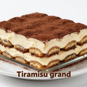 Tiramisu Grand – Dessert Italien Crémeux et Généreux