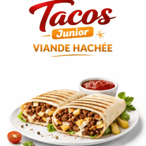 🌯 Tacos Junior Viande Hachée – Petit Format, Saveur Maxi