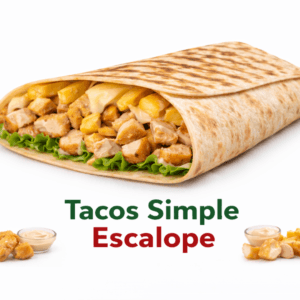 Tacos Simple Escalope – Tacos Croustillant et Savoureux