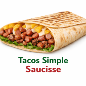 Tacos Simple Saucisse – Tacos Savoureux et Généreux